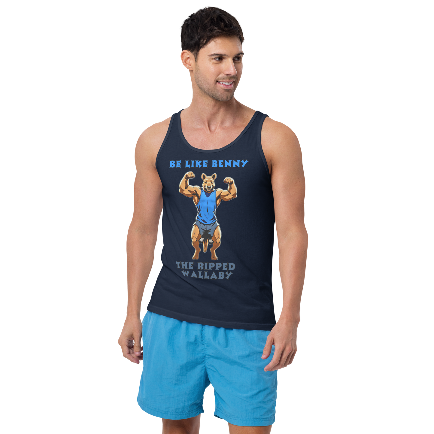 "Be like Benny the Ripped Wallaby" Unisex Tank Top