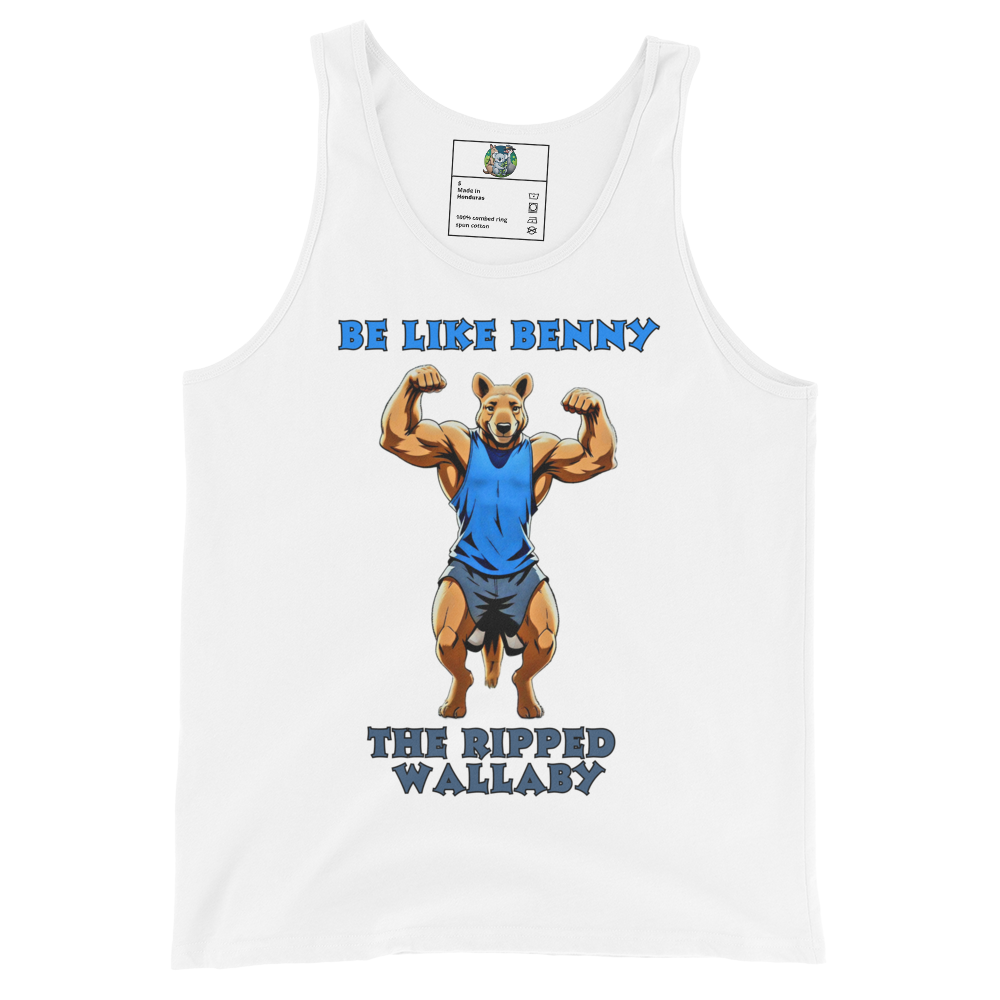 "Be like Benny the Ripped Wallaby" Unisex Tank Top