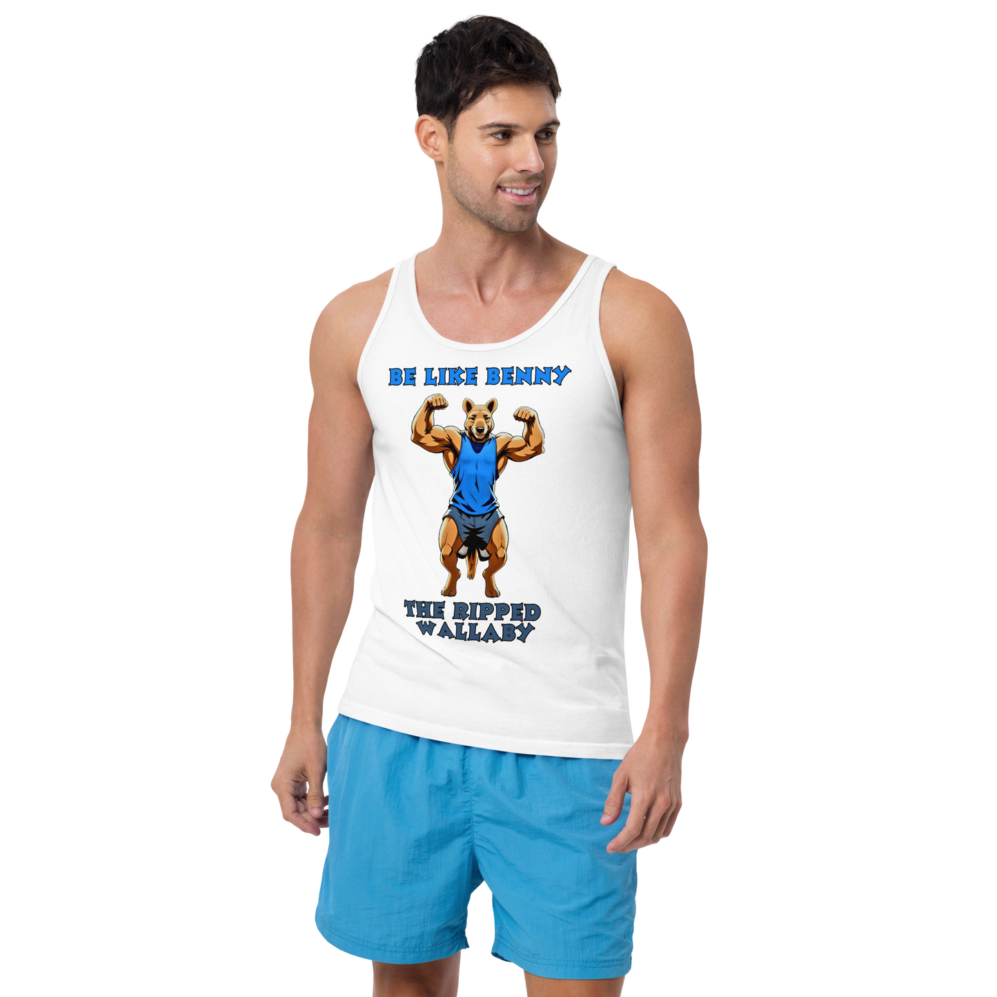 "Be like Benny the Ripped Wallaby" Unisex Tank Top
